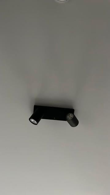 Zwarte plafondlamp, 2 spots beschikbaar voor biedingen