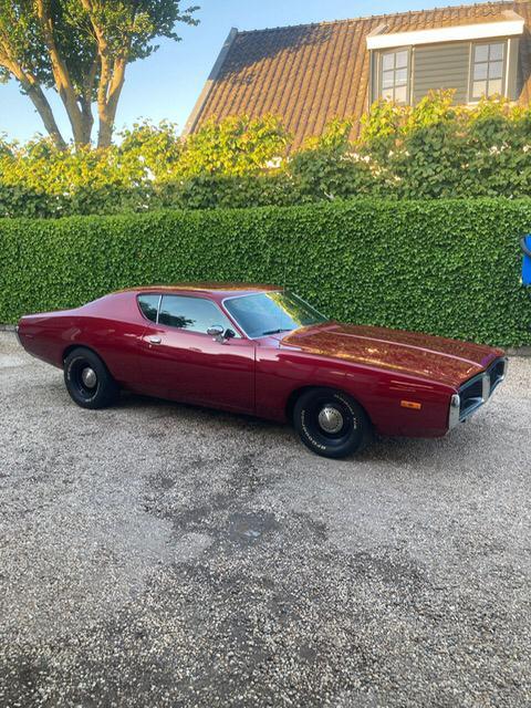 1972 Dodge Charger V8 360 cui 727 automaat, Auto's, Oldtimers, Particulier, Dodge, Benzine, Coupé, Automaat, Rood, Zwart, Leder en Alcantara