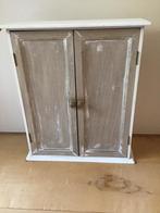 Wandkastje/brocante/kruidenkastje/muurkastje dubbele deur, Huis en Inrichting, Kasten | Overige, Ophalen, Zo goed als nieuw