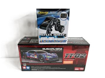 Tamiya TT-02 Subaru BRZ R&D sport + Carson Reflex wheel pro beschikbaar voor biedingen