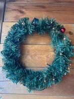 Kerstkrans met verlichting - 36 cm lichtjes, Diversen, Kerst, Ophalen, Zo goed als nieuw