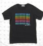 Loavies zwart t-shirt, regenboog, 'Girls support Girls' S, Kleding | Dames, Ophalen of Verzenden, Zo goed als nieuw, Loavies, Maat 36 (S)