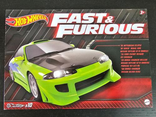 Hot Wheels Fast and the Furious exclusief 10 pack HotWheels, Hobby en Vrije tijd, Modelauto's | Overige schalen, Nieuw, Auto, Verzenden