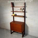 Poul Cadovius – Modulair Wandmeubel, Denemarken jaren 60', Huis en Inrichting, Kasten | Wandmeubels, Gebruikt, Teakhout, Ophalen of Verzenden