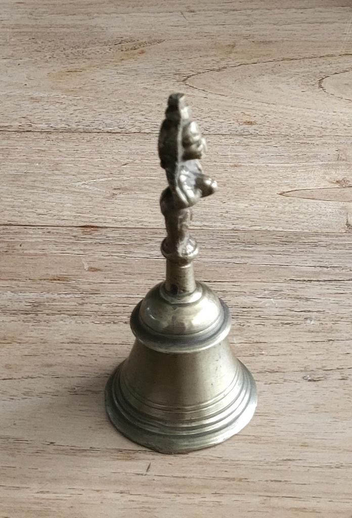 Oude koperen tafelbel, Ophalen of Verzenden