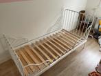 Wit IKEA meegroeibed (MINNEN), Ophalen, 85 tot 100 cm, Gebruikt, 140 tot 160 cm