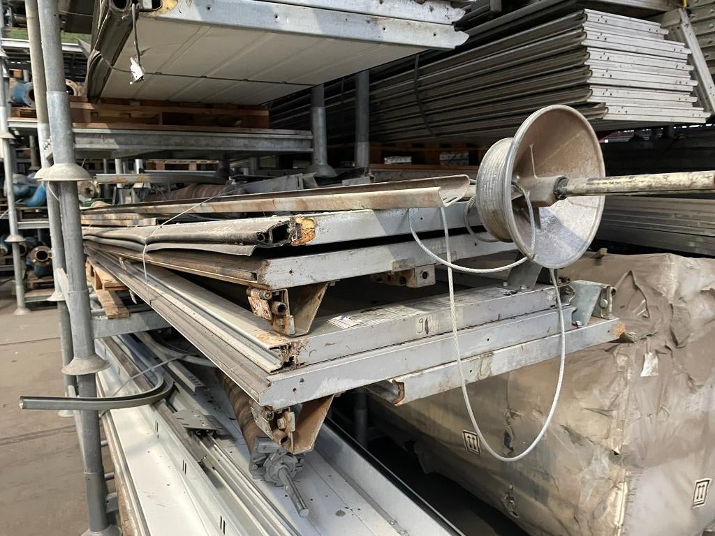 Overheaddeur B=3040 x H=4490 mm, Doe-het-zelf en Verbouw, Deuren en Horren, Ophalen, Kunststof, Gebruikt, Garagedeur