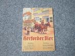 HERFORDER BIER BLIKKEN RECLAMEBORD, Ophalen, Zo goed als nieuw, Reclamebord, Plaat of Schild, Overige merken