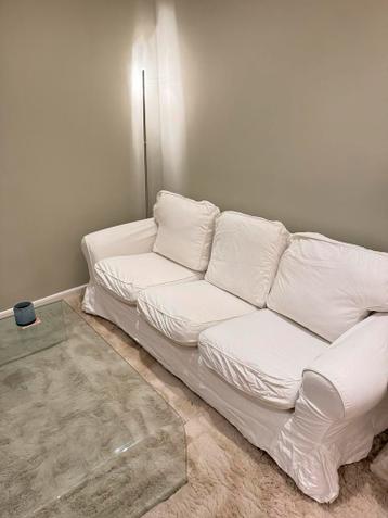 Ikea Ektorp 3-zits bank wit + EXTRA hoes - afbeelding 4