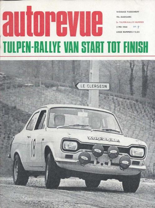 Autorevue 9 1968 : Renault 16 TS - 20e Intern. Tulpenrallye, Boeken, Auto's | Folders en Tijdschriften, Gelezen, Algemeen, Ophalen of Verzenden