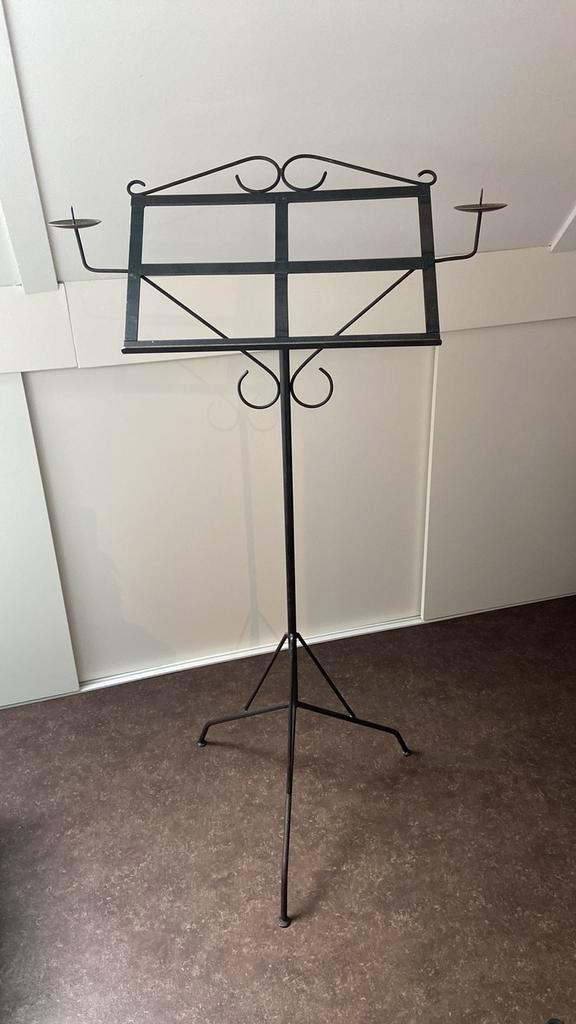 Muziekstandaard standaard metaal, Antiek en Kunst, Antiek | Woonaccessoires, Ophalen