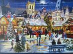 Bluebird puzzel 1000 stukjes Xmas Market - Kerst, Ophalen of Verzenden, 500 t/m 1500 stukjes, Zo goed als nieuw, Legpuzzel