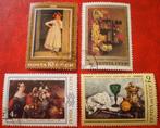 CCCP - 4x Schilderijen, Verzenden, Gestempeld