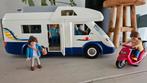 Playmobil camper + scooter en familie poppetjes, Kinderen en Baby's, Speelgoed | Playmobil, Ophalen of Verzenden, Gebruikt, Complete set