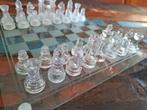 schaakspel  glas  25x25xcm, Hobby en Vrije tijd, Gezelschapsspellen | Bordspellen, Ophalen of Verzenden, Zo goed als nieuw