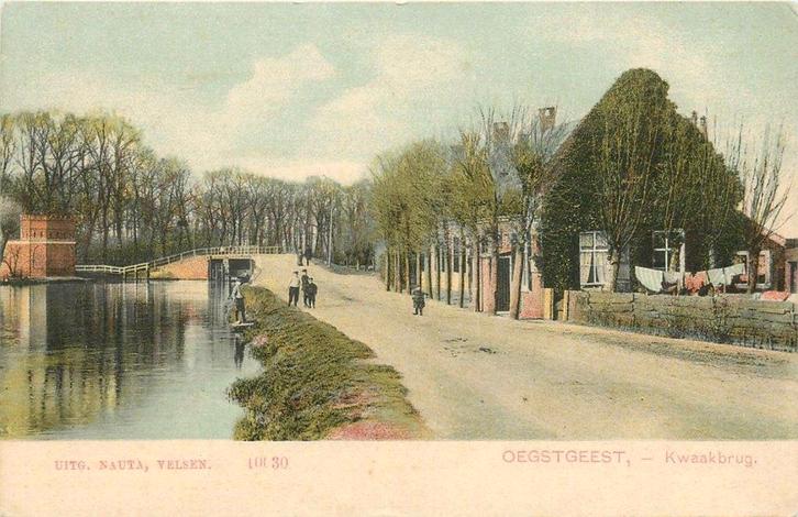 701007051 Oegstgeest Kwaakbrug, Verzamelen, Ansichtkaarten | Nederland, Zuid-Holland, Voor 1920, Verzenden