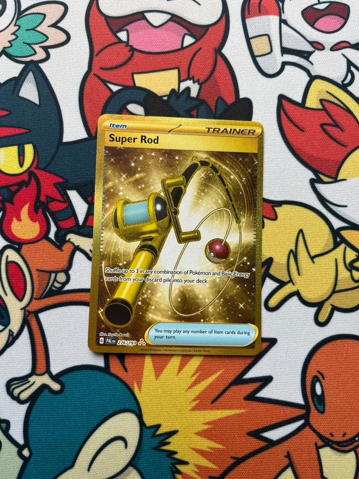 Super Rod 276/193, Hobby en Vrije tijd, Verzamelkaartspellen | Pokémon, Zo goed als nieuw, Losse kaart, Foil, Verzenden