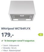 Whirlpool WCT64FLYX Inbouw Afzuigkap, Witgoed en Apparatuur, Afzuigkappen, Ophalen, Nieuw, Inbouw, Onderbouw afzuigkap