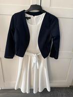 Jurkje met jasje van Costes- S - 1x gedragen bij eindgala, Wit, Ophalen of Verzenden, Zo goed als nieuw, Costes