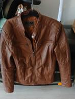 Te koop bruine leren heren jas kleine maat S merk ALM, Ophalen of Verzenden, Nieuw, Maat 46 (S) of kleiner, Bruin