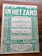 In Het Zand - tekst Louis Davids Jr., Muziek en Instrumenten, Bladmuziek, Nieuw, Artiest of Componist, Populair, Verzenden