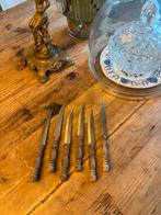 Vintage messen rostfrei houten handvat,in goede staat, Antiek en Kunst, Ophalen of Verzenden