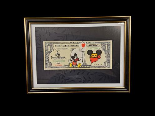 Banksy - 1 Dollar biljet, Antiek en Kunst, Kunst | Litho's en Zeefdrukken, Ophalen of Verzenden