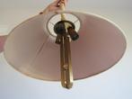 Messing hanglamp met kap, Huis en Inrichting, Lampen | Hanglampen, Ophalen, Gebruikt, Metaal, Minder dan 50 cm