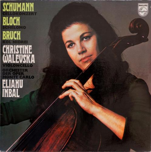Christine Walevska Cello Concerto Schumann Bloch Bruch, Cd's en Dvd's, Vinyl | Klassiek, Zo goed als nieuw, Romantiek, Orkest of Ballet