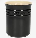 Le Creuset lepelpot zwart, Huis en Inrichting, Keuken | Potten en Pannen, Ophalen of Verzenden, Zo goed als nieuw, Gietijzer, Pot, Bus of Blik