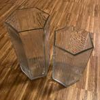 Willem Heesen Glas vazen Set van 2, Antiek en Kunst, Ophalen of Verzenden