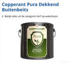Te koop 2x 750ml Cooperant Pura Dekkende beits, Ral 9010, Wit, Beits, Ophalen of Verzenden, Zo goed als nieuw