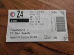 ⚽ Ticket Feyenoord - Fc Den Bosch 2001/2002 ⚽, Verzamelen, Ophalen of Verzenden, Zo goed als nieuw, Feyenoord, Overige typen