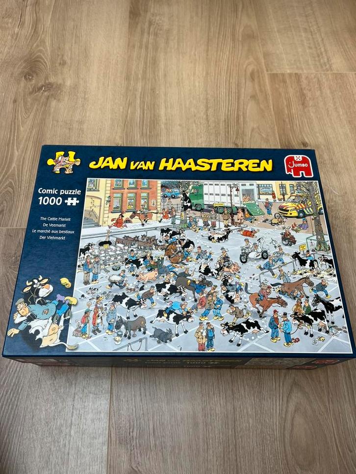 Jan van Haasteren - De Veemarkt, Hobby en Vrije tijd, Denksport en Puzzels, Zo goed als nieuw, Ophalen of Verzenden