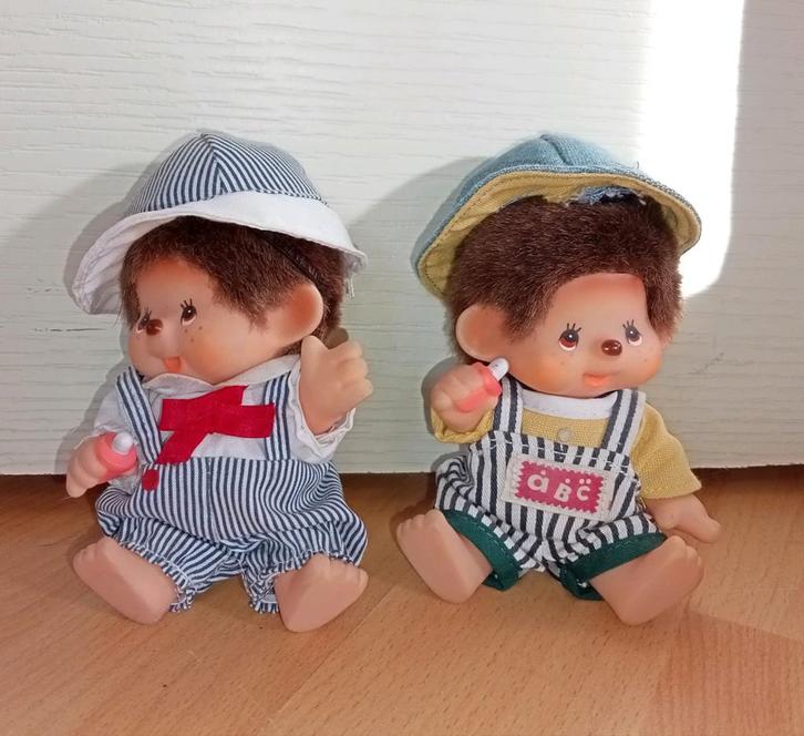 Vintage Monchici mini aapjes, Verzamelen, Poppetjes en Figuurtjes, Gebruikt, Ophalen of Verzenden