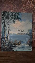 Olieverf op doek; 40 bij 50, Ophalen