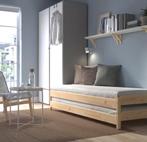 IKEA UTÅKER stapelbed - flexibel en in goede staat!, Huis en Inrichting, Slaapkamer | Bedden, Gebruikt, Eenpersoons, Bruin, Ophalen of Verzenden