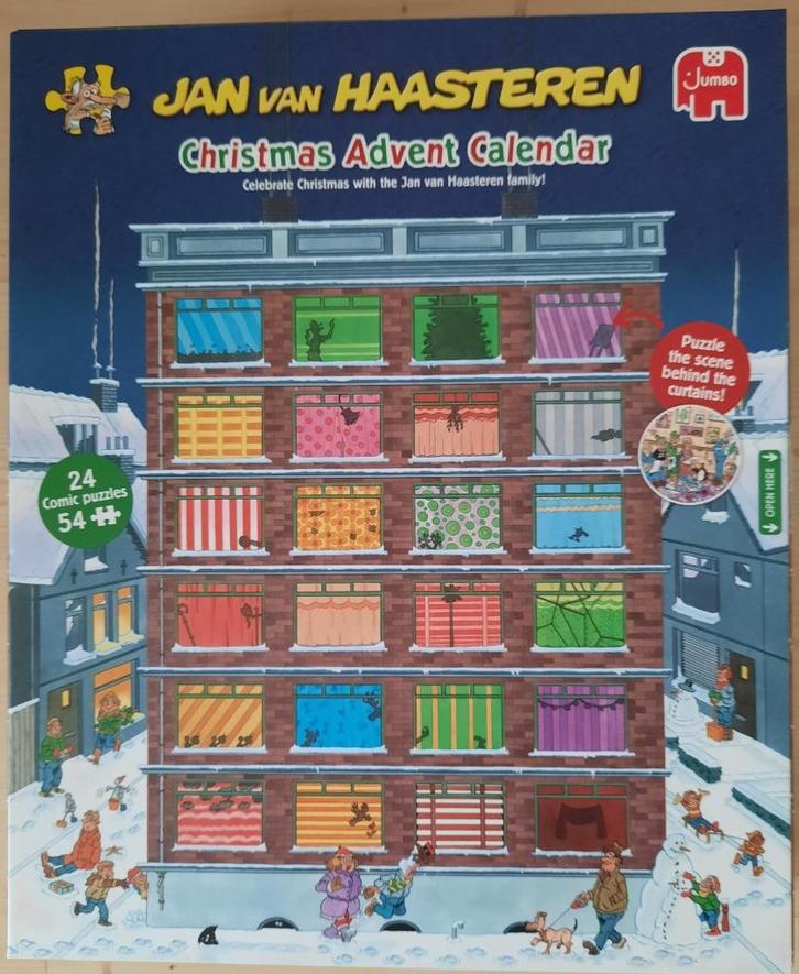 Van Haasteren CHRISTMAS ADVENT CALENDER legpuzzeltjes, Hobby en Vrije tijd, Denksport en Puzzels, Zo goed als nieuw, Legpuzzel
