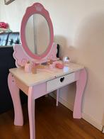 Houten kaptafel met accessoires en verlichting, Ophalen, Zo goed als nieuw, Overige typen