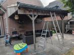 Houten Overkapping met Pannen ( gedemonteerd ), Tuin en Terras, Overkappingen, Ophalen of Verzenden, Gebruikt, Veranda