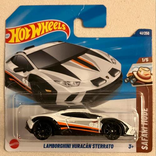 Hot Wheels Lamborghini Huracan Sterrato Hotwheels wit, Hobby en Vrije tijd, Modelauto's | Overige schalen, Nieuw, Ophalen of Verzenden