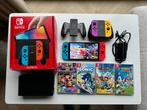 Nintendo Switch Oled - inclusief games oa Mario Kart, Sonic, Spelcomputers en Games, Games | Nintendo Switch, Overige genres, 1 speler