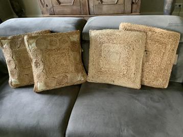 NIEUW super leuke jute kussens beschikbaar voor biedingen