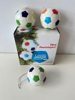 Voetballen, kerstballen plastic 3x / voetbal / Kerst, Ophalen of Verzenden, Gebruikt