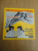 Carnavals embleem Tilburg Kruikenstad 1991, Carnaval, Kruikenstad, Overige maten, Ophalen of Verzenden
