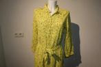 Pom Amsterdam citruse gele door knoop jurk kleur printje M, Kleding | Dames, Maat 38/40 (M), Verzenden, Geel, Zo goed als nieuw