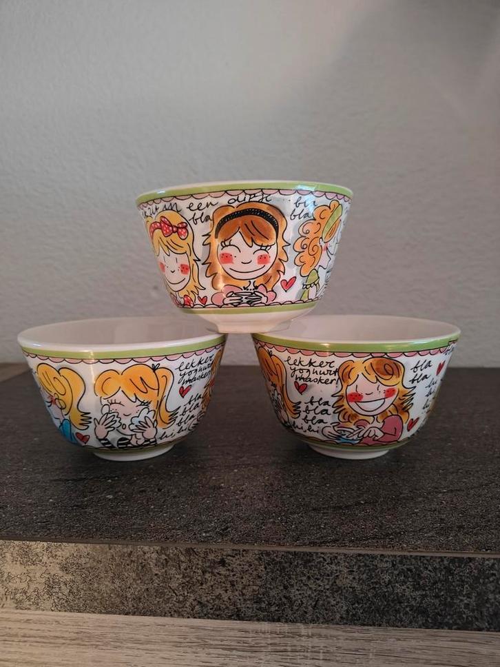 Blond Amsterdam Schaaltjes/Kommetjes BlaBla Groen, Huis en Inrichting, Keuken | Servies, Nieuw, Kom(men), Blond Amsterdam, Aardewerk