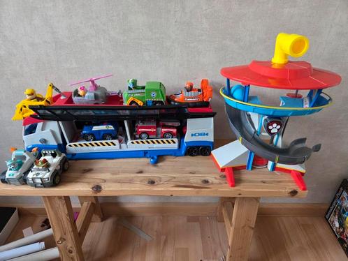 Paw patroller  + uitkijktoren, Kinderen en Baby's, Speelgoed | Actiefiguren, Zo goed als nieuw, Ophalen of Verzenden