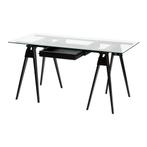 Design House Stockholm Arco Desk glazen bureau, Huis en Inrichting, Ophalen, Zo goed als nieuw, Bureau