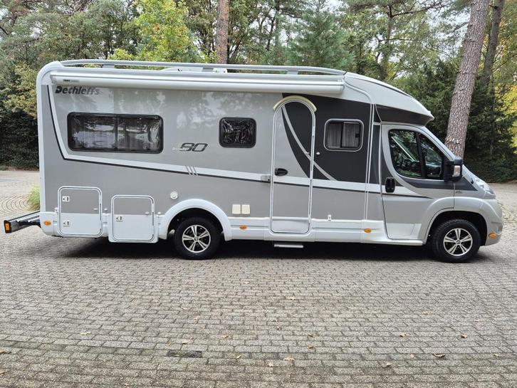Dethleffs Eighty T6700 Fransbed EP level TV leer navi LM vlg, Caravans en Kamperen, Campers, Bedrijf, tot en met 2, Half-integraal